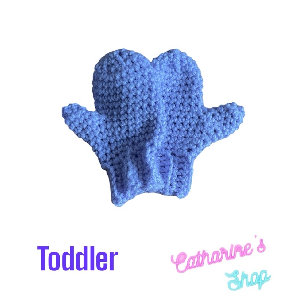 Crocheted Lavender Toddler Mittens